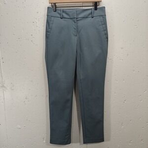 LOFT Women's Modern Skinny‎ Ankle Pants Teal Blue Size 6 Stretch Workwear